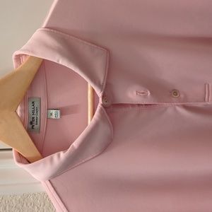 Peter Millar Performance Jersey Golf Polo, Pink, XL